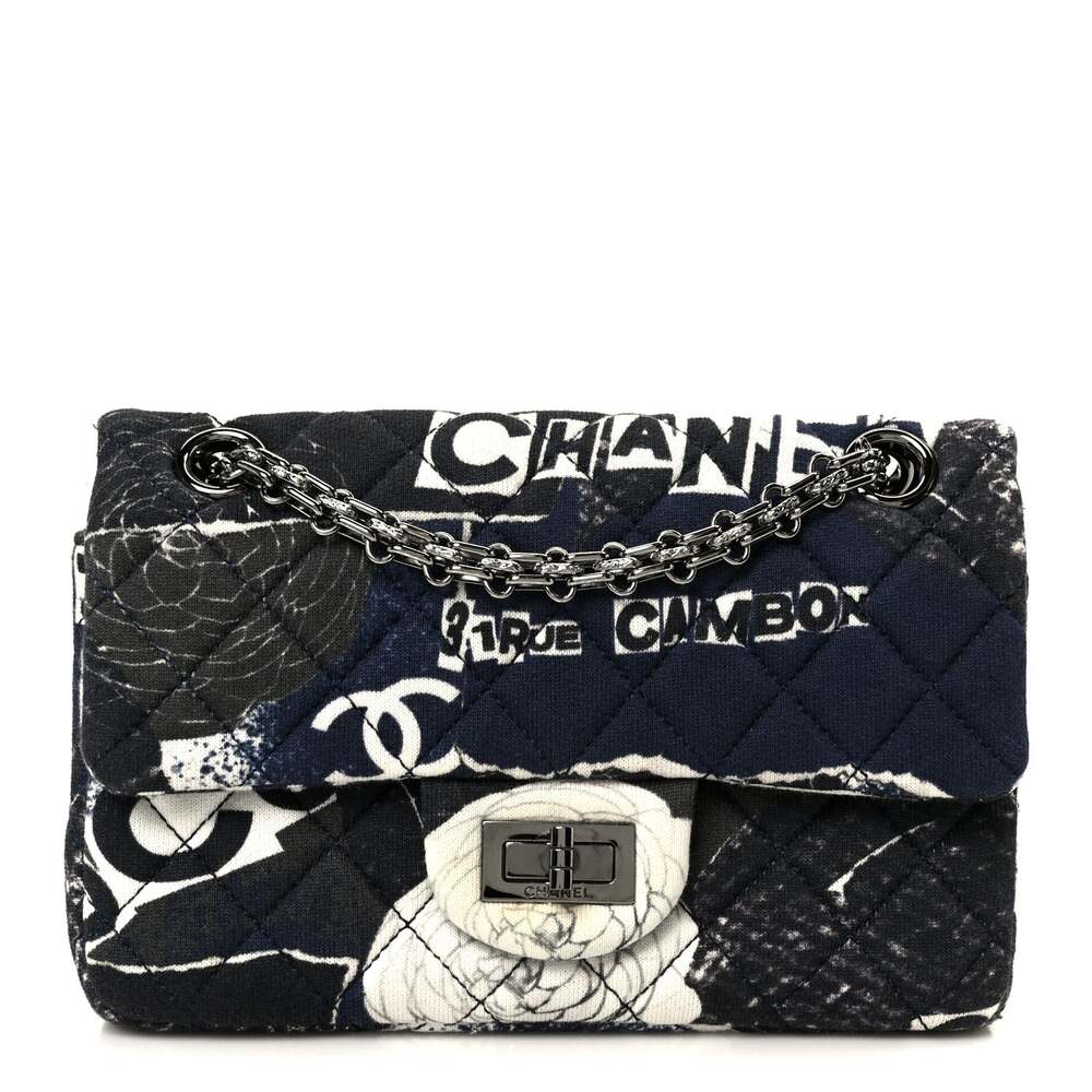 Chanel Jersey Quilted Camellia 2.55 #270167C33B